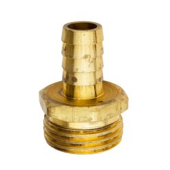 1/2" HD MALE COUPLING SOLID ROD BRASS