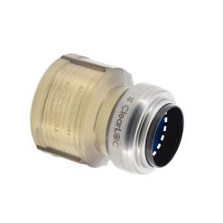 LEGEND VALVE 457-704 1/2" X 3/4" FNPT CLEARLOC PUSH FIT FEMALE STRAIGHT CONNECTOR