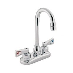 MOEN 4" LAV FAUCET W/GOOSENECK SPOUT