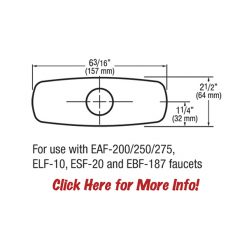 SLOAN ETF312A TRIM PLATE KIT - CENTERSET - 4"