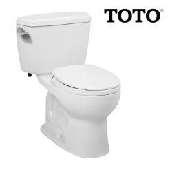 TOTO DRAKE 1.28 GPF WHITE REG TANK TYPE TOILET