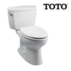 TOTO DRAKE 1.28 ELONGATED WHITE CLOSET-TANK TYPE