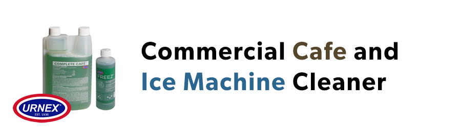 Urnex Cafe Ice Machine Cleaner Banner